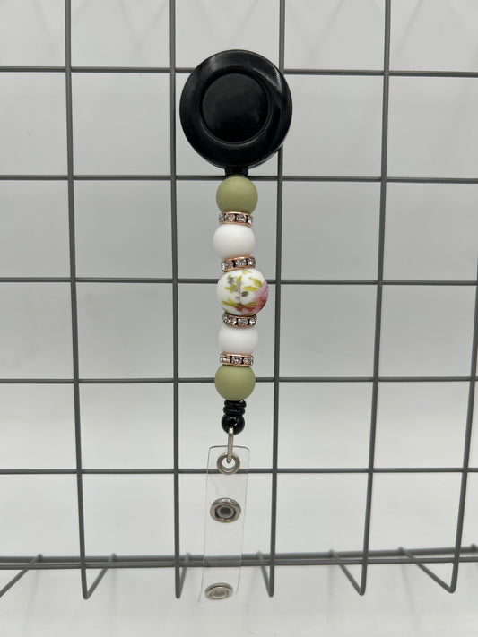 Beaded Badge Reel