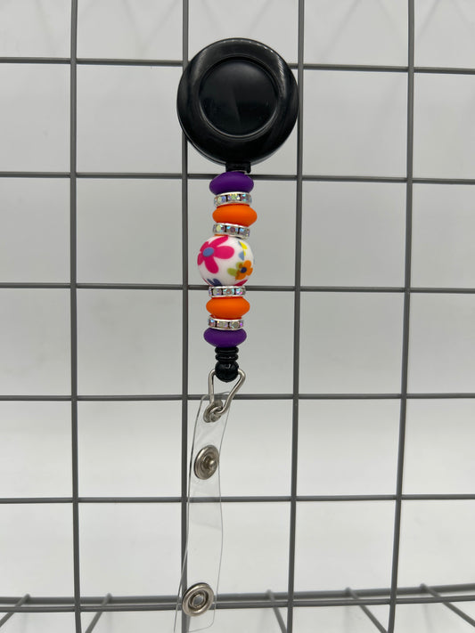 Beaded Badge Reel