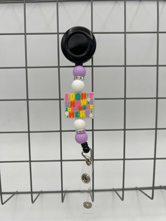 Beaded Badge Reel